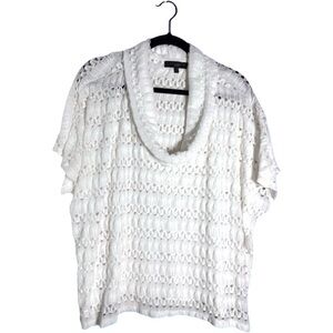 Anthropology  Crocheted Cowl Neck Pullover Top Women’s Size M Boho
